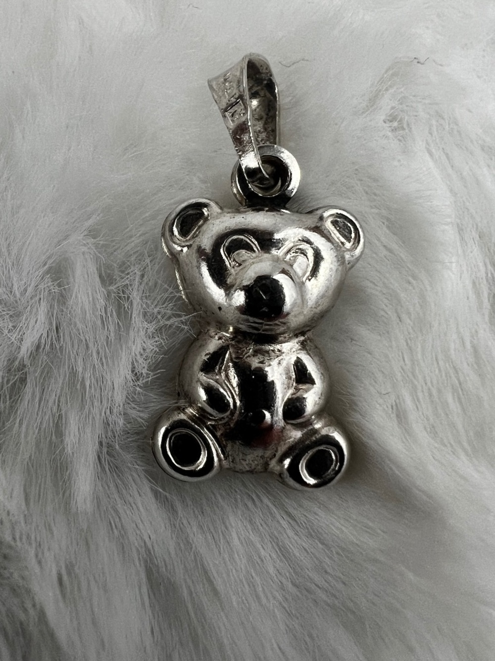 Vintage Italian 925 Sterling Bear Pendant